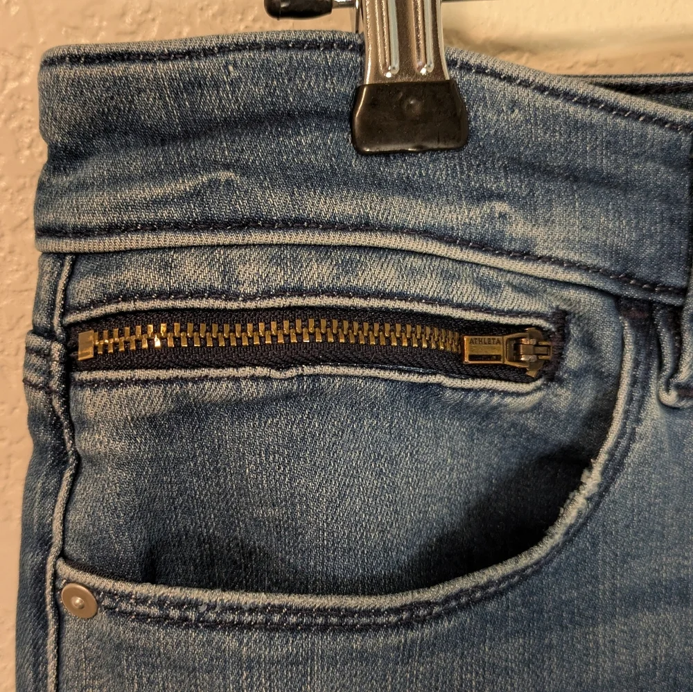 Athleta Sculptek Flare Jeans In True Blue Classic - Picture 6 of 10